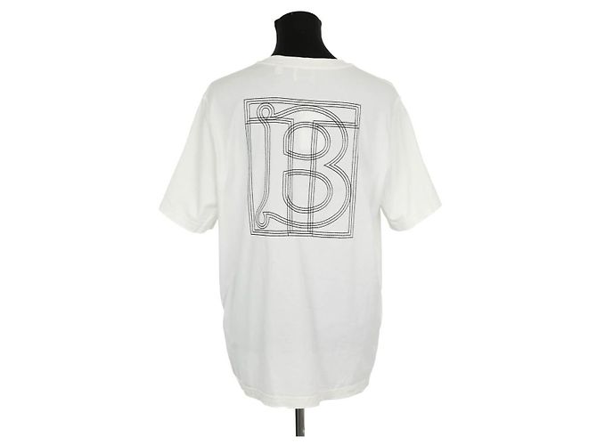 Burberry Camiseta de algodón blanco - vista 5