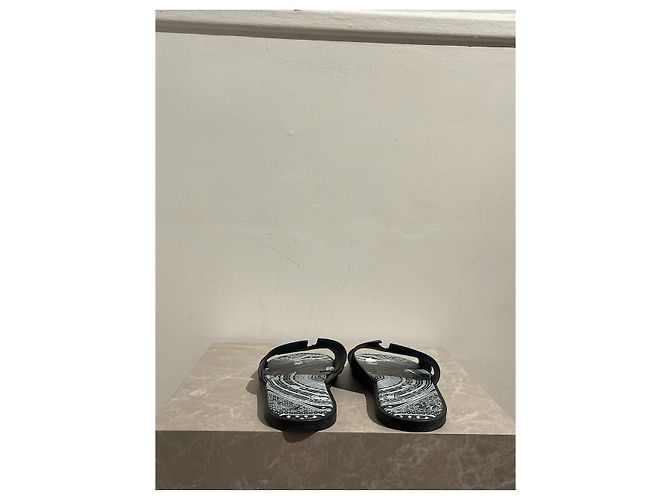 Hermès Sandali HERMES T.EU 44.5 Pelle Blu - vista 4