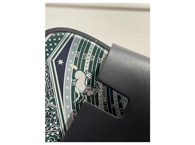 Hermès Sandali HERMES T.EU 44.5 Pelle Blu - vista 7