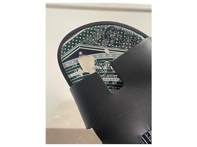 Hermès Sandali HERMES T.EU 44.5 Pelle Blu - vista 8