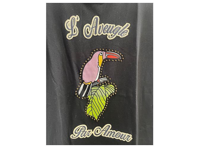 GUCCI Tops T.International L Algodón Negro - vista 2