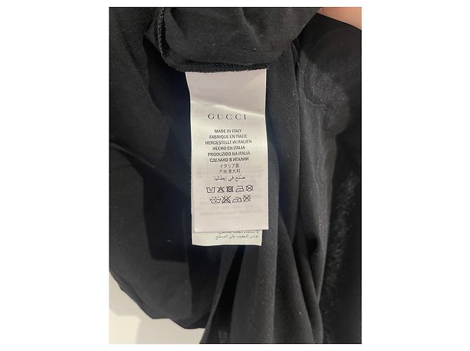 GUCCI Tops T.International L Algodón Negro - vista 5