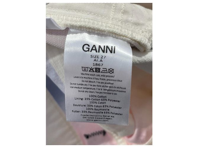 Jeans GANNI T.US 27 de algodón Azul - vista 10