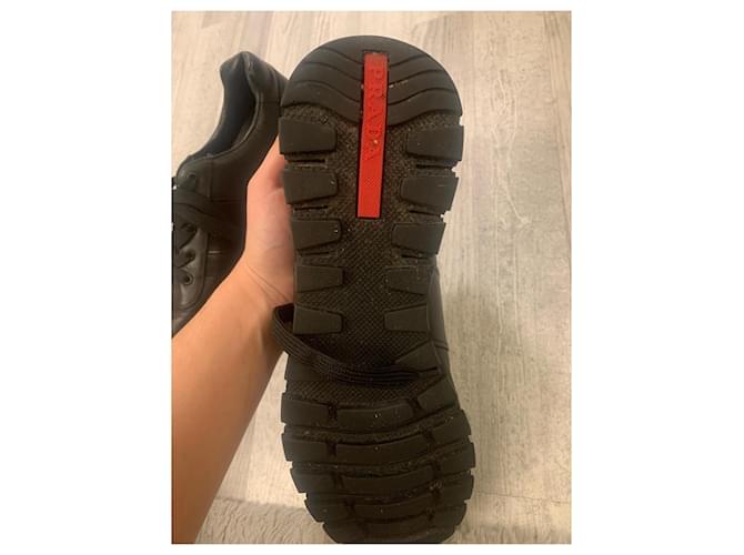 Prada sneaker matchrace Nero - vista 4