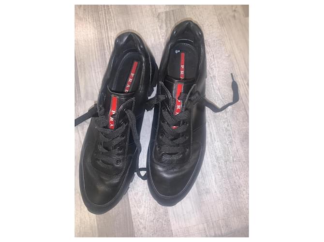 Prada sneaker matchrace Nero - vista 9