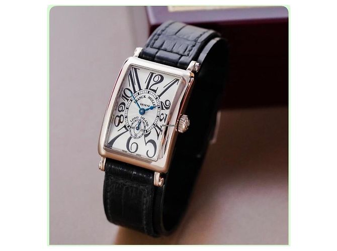 Franck Muller Reloj de pulsera para dama en oro blanco Long Island Negro Azul claro - vista 2