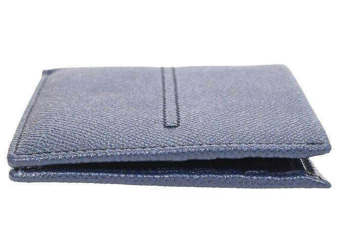 Billetera bifold Tod's en cuero Saffiano azul marino - vista 2
