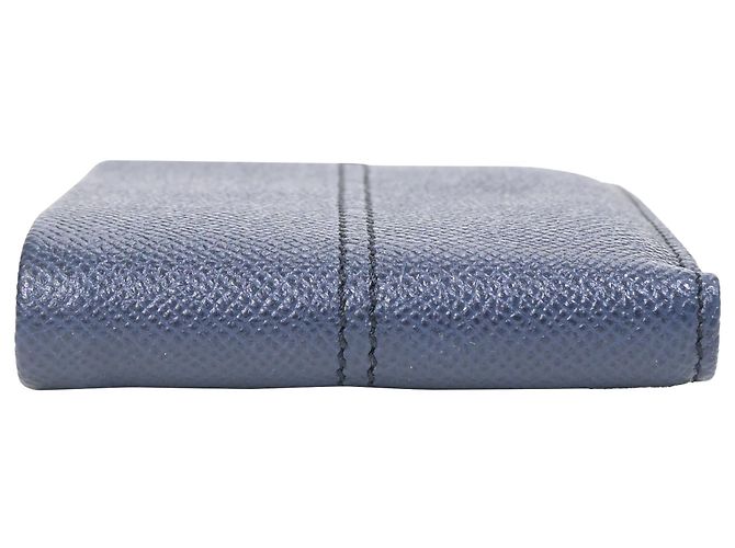 Billetera bifold Tod's en cuero Saffiano azul marino - vista 4