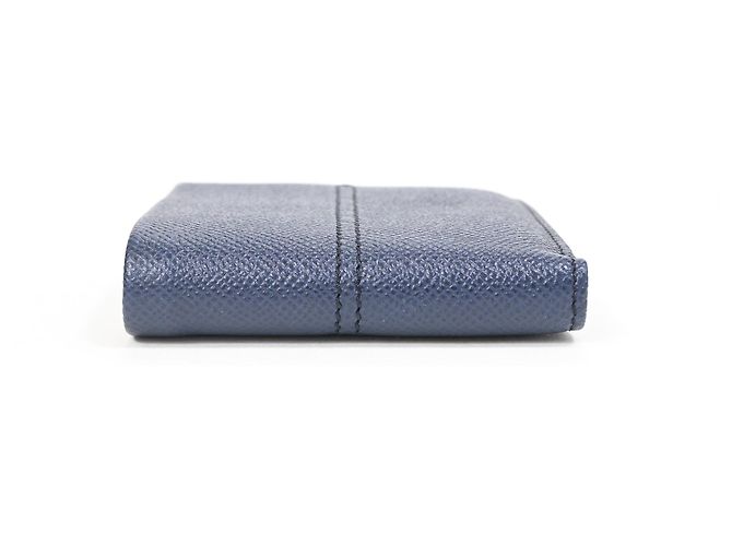 Billetera bifold Tod's en cuero Saffiano azul marino - vista 7