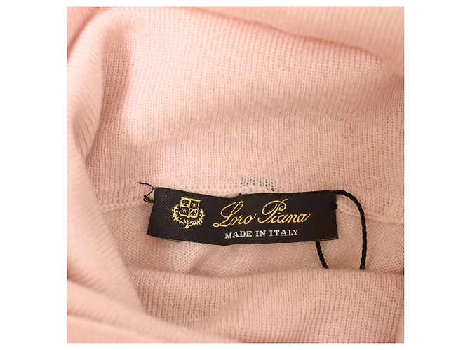 Loro Piana Rollkragenpullover aus rosa Kaschmir Pink - Ansicht 4