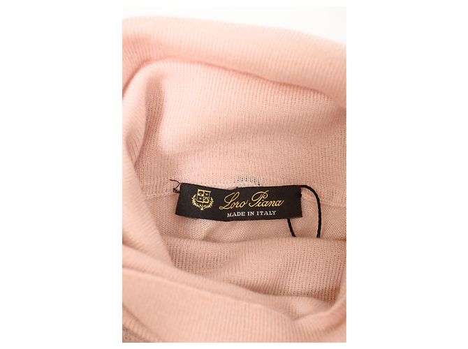 Loro Piana Rollkragenpullover aus rosa Kaschmir Pink - Ansicht 9