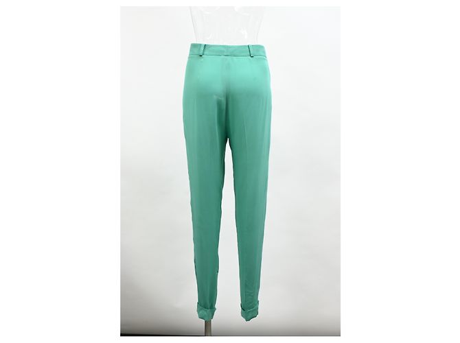 Pantalones Loro Piana de seda verde - vista 7
