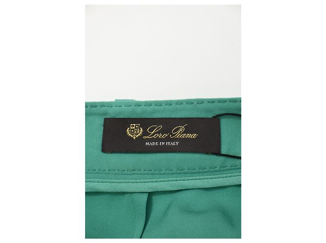 Pantalones Loro Piana de seda verde - vista 8