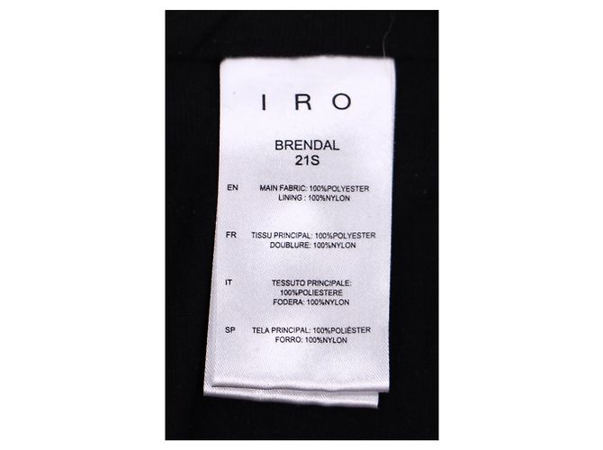Iro Brendal Drapierte Metallic Strick Minirock aus silbernem Polyester Metallisch - Ansicht 11