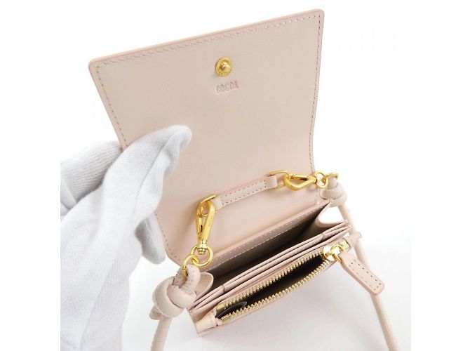 MCM Borsa a catena/spalla rosa - vista 5