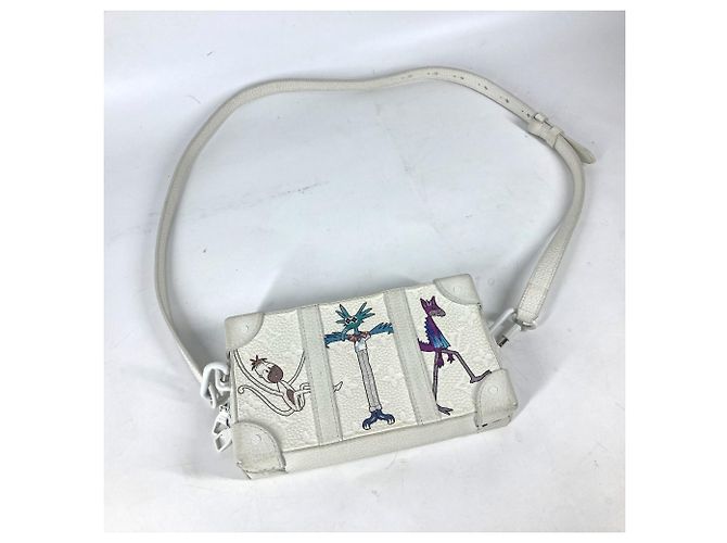 Borsa Trunk Morbida Monogramma LV Friends di Louis Vuitton Bianco - vista 13