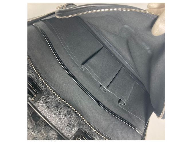 Borsa Tote Icart Damier Graphite Louis Vuitton Nero - vista 11