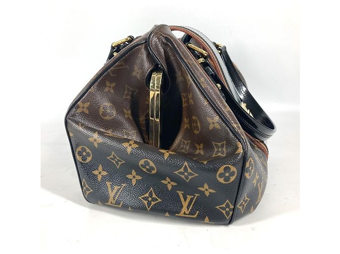 Bolso Grit Monogram Mirage Louis Vuitton Castaño Negro - vista 3