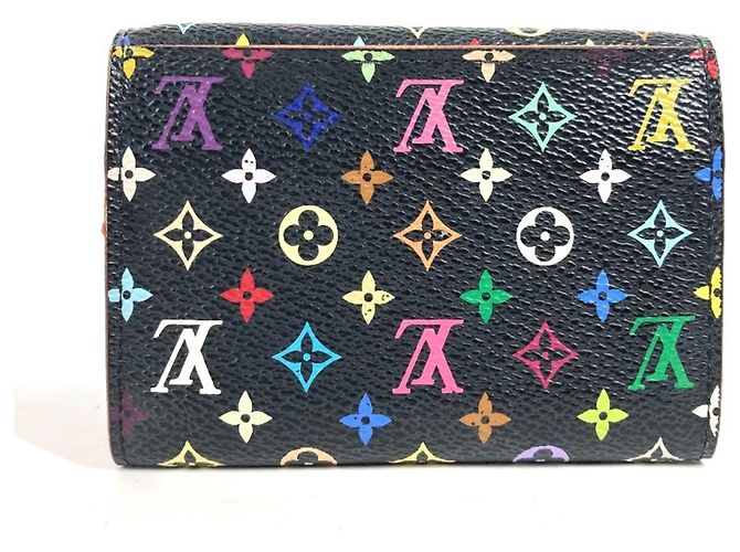 Louis Vuitton Monogram Multicolor Card Case Black Multiple colors - view 2