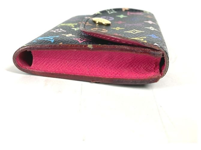 Louis Vuitton Monogram Multicolor Card Case Black Multiple colors - view 3