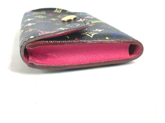 Louis Vuitton Monogram Multicolor Card Case Black Multiple colors - view 4