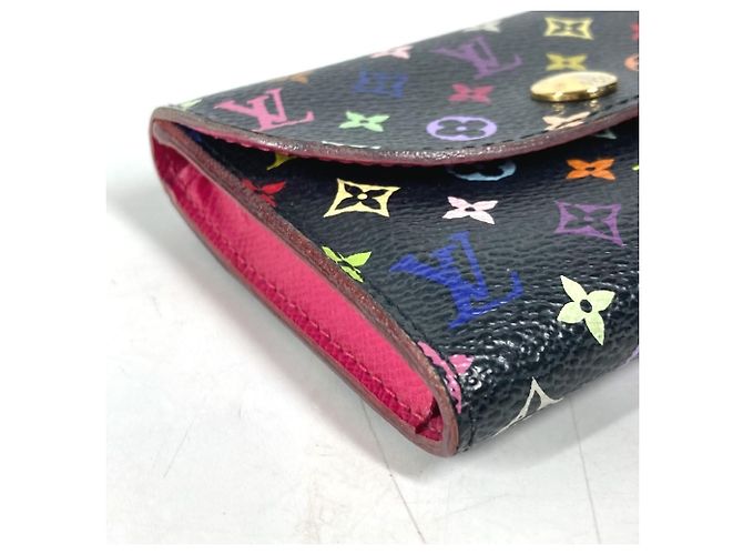 Louis Vuitton Monogram Multicolor Card Case Black Multiple colors - view 5