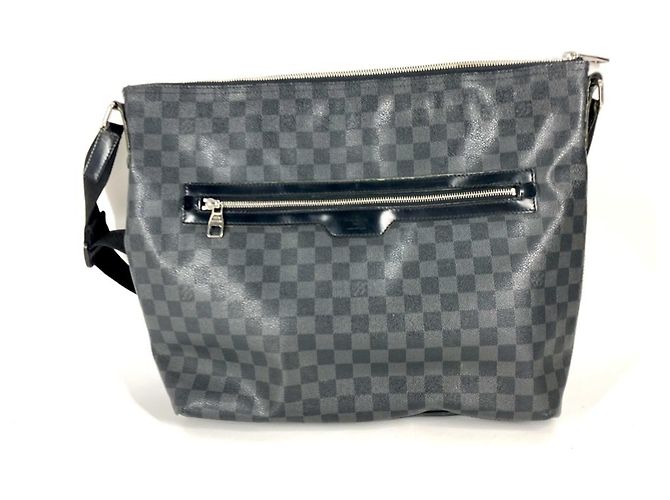Borsa a Spalla Louis Vuitton Damier Graphite Mick GM Nero - vista 2