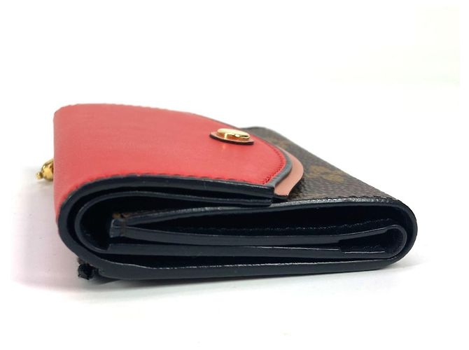 Cartera Compacta Tuileries Monogram Louis Vuitton Castaño Roja Monograma - vista 3