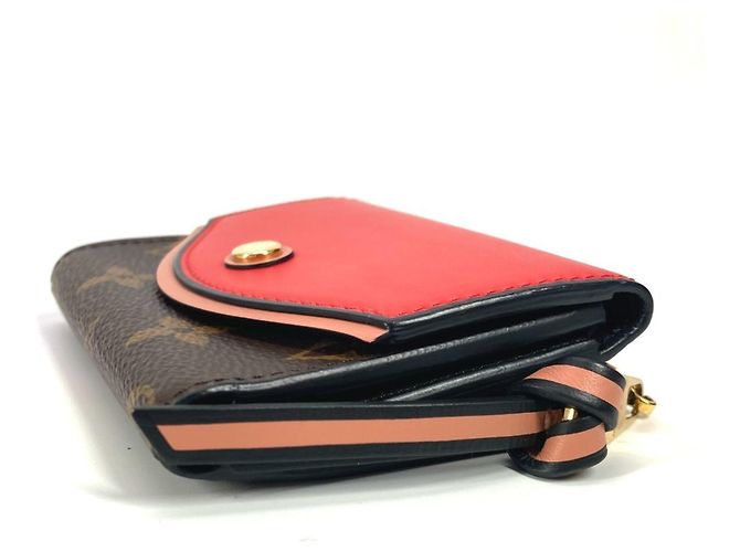 Cartera Compacta Tuileries Monogram Louis Vuitton Castaño Roja Monograma - vista 4