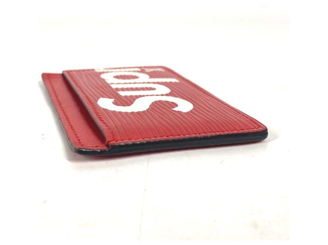 Louis Vuitton Epi Leather Card Case White Red - view 4