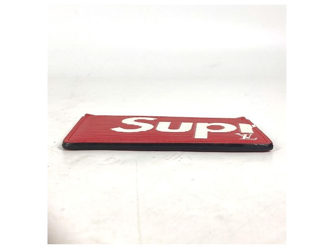Louis Vuitton Epi Leather Card Case White Red - view 5