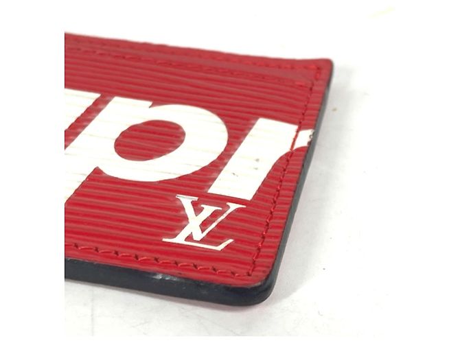 Louis Vuitton Epi Leather Card Case White Red - view 6