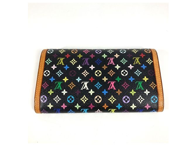 Lange Brieftasche Monogram Multicolor von Louis Vuitton Schwarz - Ansicht 2