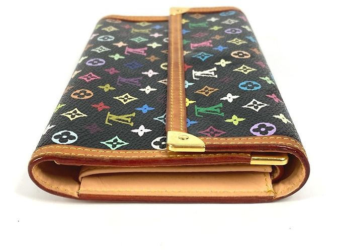 Lange Brieftasche Monogram Multicolor von Louis Vuitton Schwarz - Ansicht 3