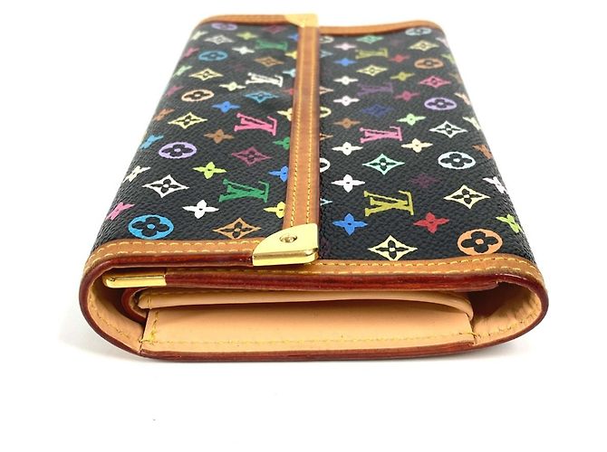 Lange Brieftasche Monogram Multicolor von Louis Vuitton Schwarz - Ansicht 4