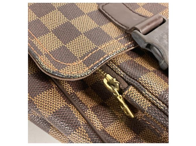 Borsa Messenger Mervil Damier Louis Vuitton Marrone Damier ebene - vista 10