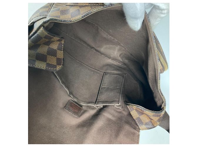 Borsa Messenger Mervil Damier Louis Vuitton Marrone Damier ebene - vista 12
