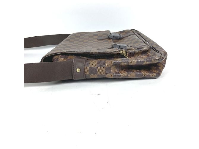 Borsa Messenger Mervil Damier Louis Vuitton Marrone Damier ebene - vista 3