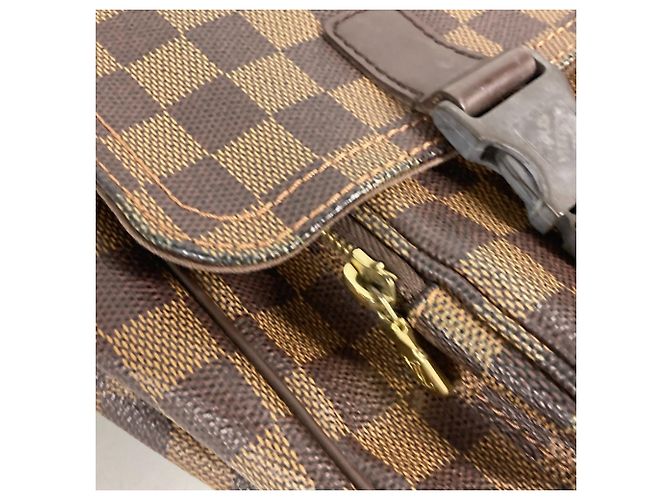 Borsa Messenger Mervil Damier Louis Vuitton Marrone Damier ebene - vista 9