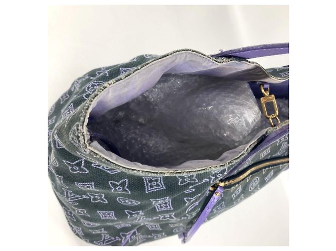 Borsa a spalla Louis Vuitton Monogram Beach Line Ipanema GM Porpora - vista 10