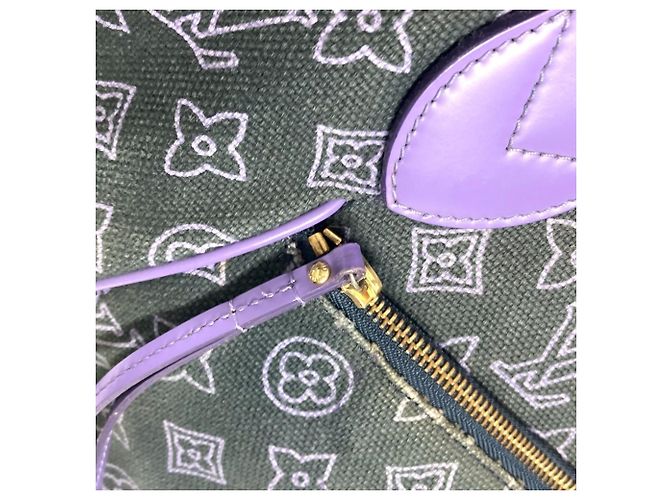 Borsa a spalla Louis Vuitton Monogram Beach Line Ipanema GM Porpora - vista 12