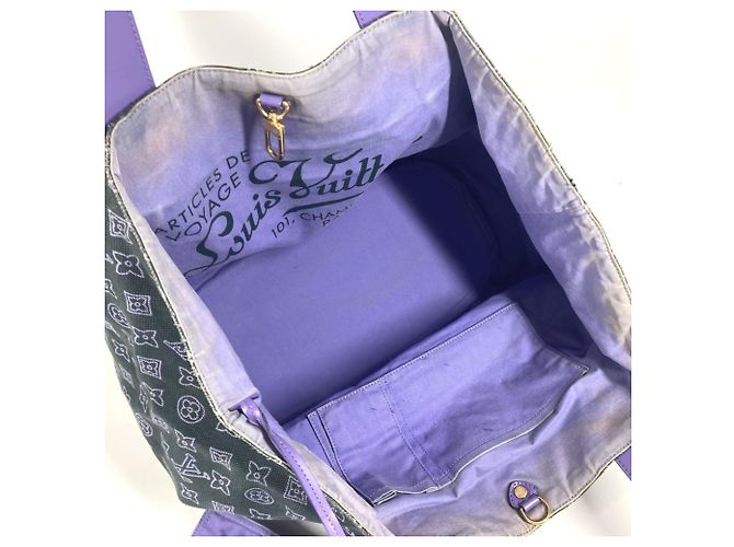 Borsa a spalla Louis Vuitton Monogram Beach Line Ipanema GM Porpora - vista 16
