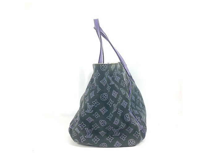 Borsa a spalla Louis Vuitton Monogram Beach Line Ipanema GM Porpora - vista 3