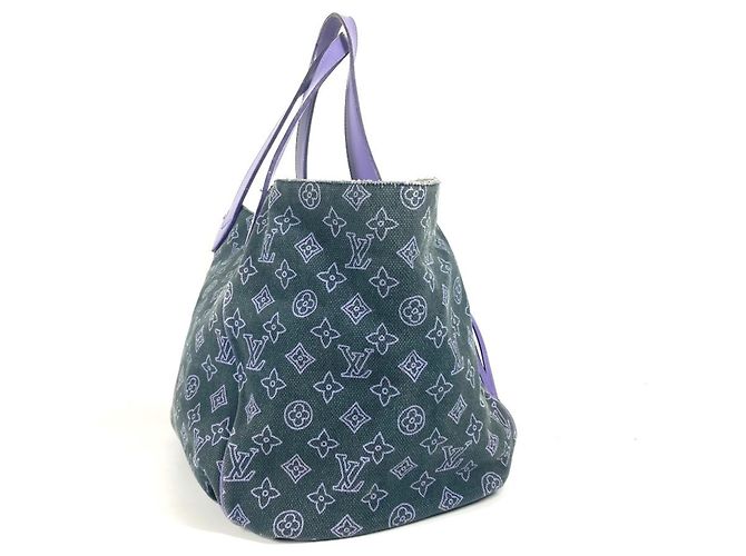 Borsa a spalla Louis Vuitton Monogram Beach Line Ipanema GM Porpora - vista 4