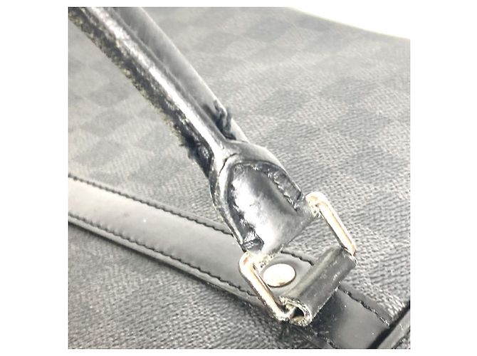 Borsa tote Damier Graphite Louis Vuitton Nero - vista 13
