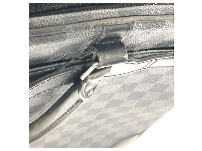 Borsa tote Damier Graphite Louis Vuitton Nero - vista 15