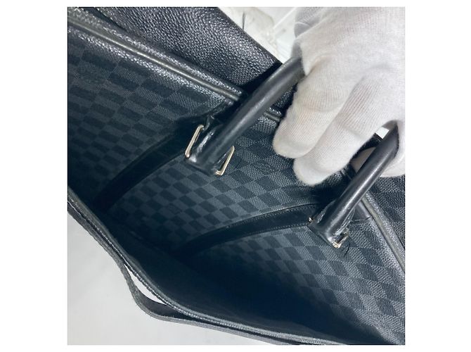 Borsa tote Damier Graphite Louis Vuitton Nero - vista 18