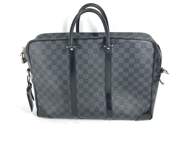 Borsa tote Damier Graphite Louis Vuitton Nero - vista 2