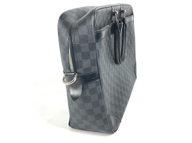 Borsa tote Damier Graphite Louis Vuitton Nero - vista 3