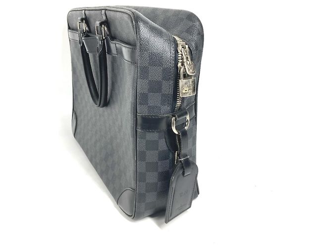 Borsa tote Damier Graphite Louis Vuitton Nero - vista 4